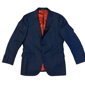 SUITSUPPLY Sienna Men Blazer Size 24/38S Blue Pure Wool